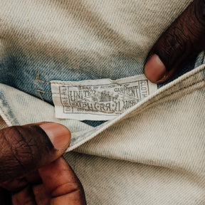 RRL Washed Indigo Selvedge Denim Overshirt Faded Indigo