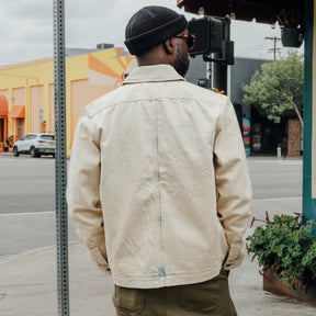 RRL Washed Indigo Selvedge Denim Overshirt Faded Indigo