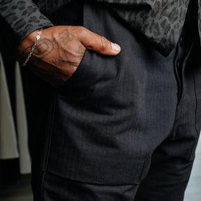 Rogue Territory Fatigue Pants Black Herringbone