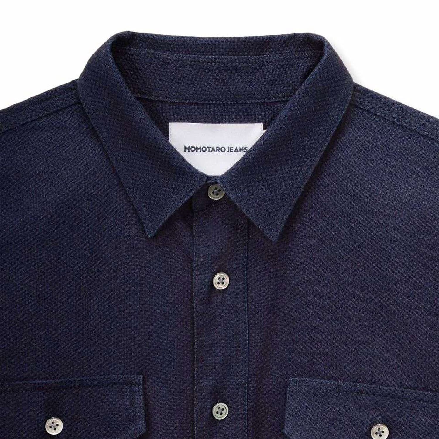 Momotaro Sashiko CPO Shirt Indigo