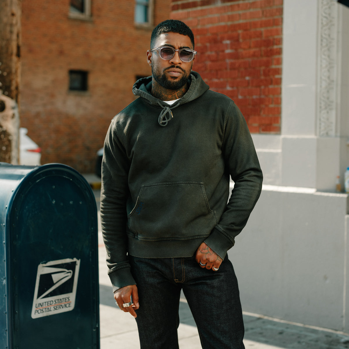 Schaeffer's Garment Hotel 20oz French Terry Oil Dyed & Coated Hoodie