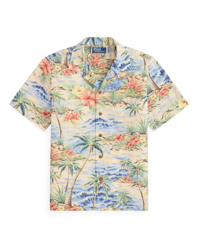 Polo Ralph Lauren Classic Fit Seersucker Camp Shirt Harbor Cove Palms