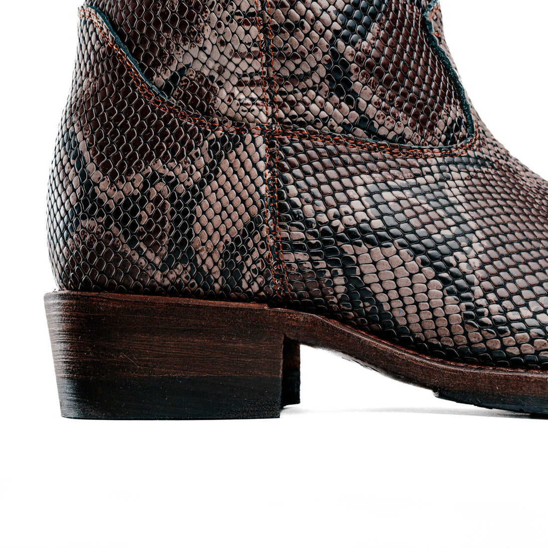 Santa Rosa Brand x Snake Oil Provisions Heartbreaker Boot Brown Snake