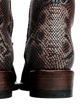 Santa Rosa Brand x Snake Oil Provisions Heartbreaker Boot Brown Snake