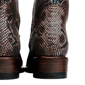 Santa Rosa Brand x Snake Oil Provisions Heartbreaker Boot Brown Snake