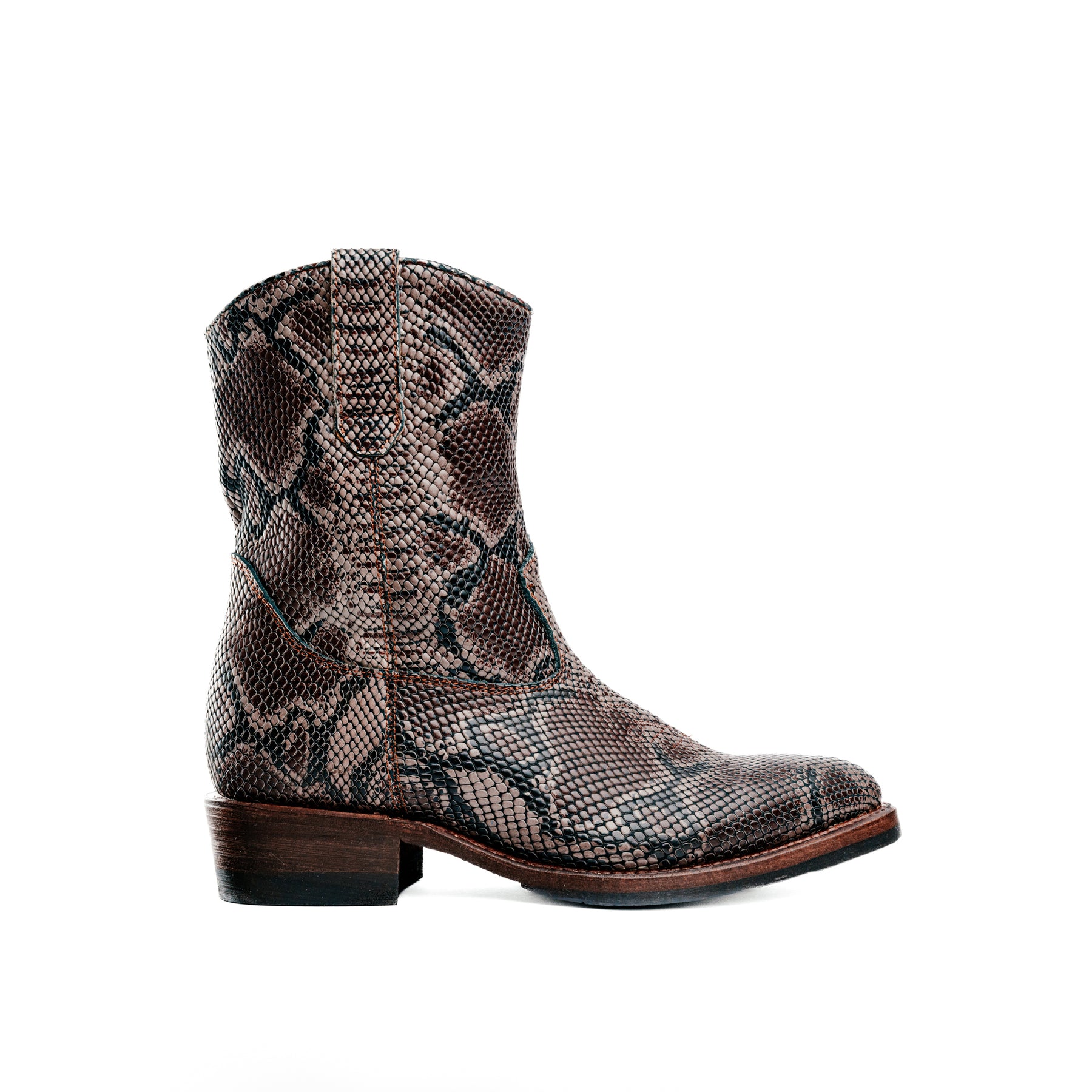 Santa Rosa Brand x Snake Oil Provisions Heartbreaker Boot Brown Snake