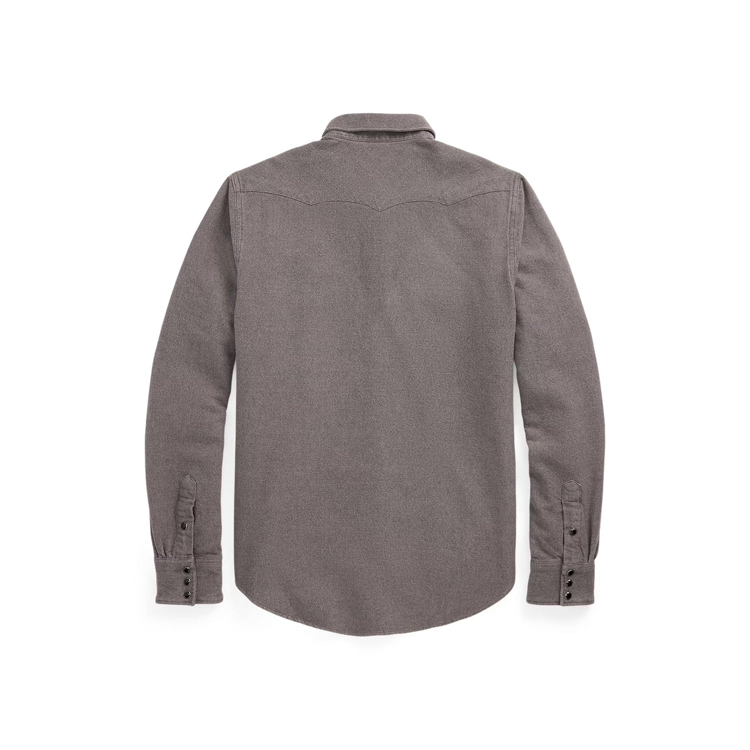RRL Long-Sleeve Chamois Cloth Western Shirt Heather Gray