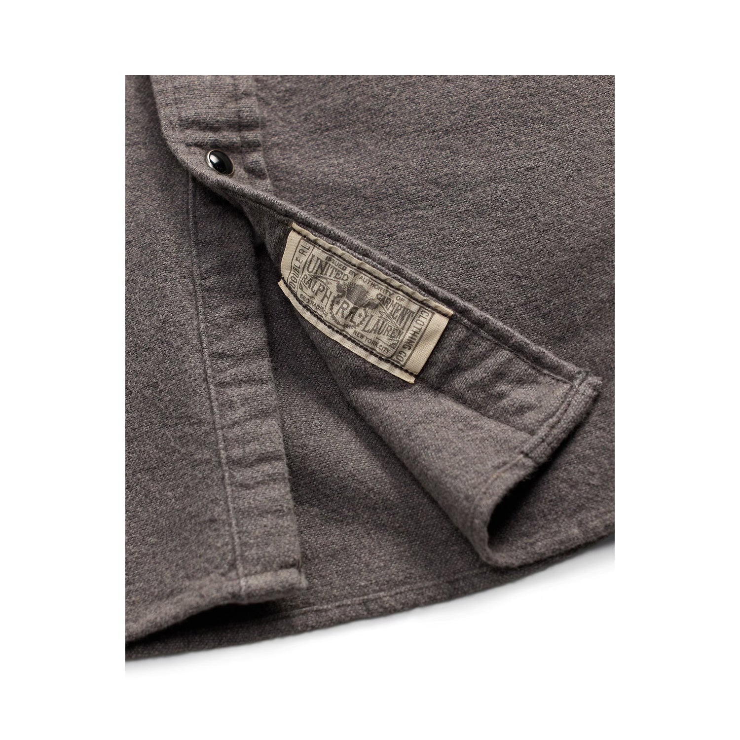 RRL Long-Sleeve Chamois Cloth Western Shirt Heather Gray