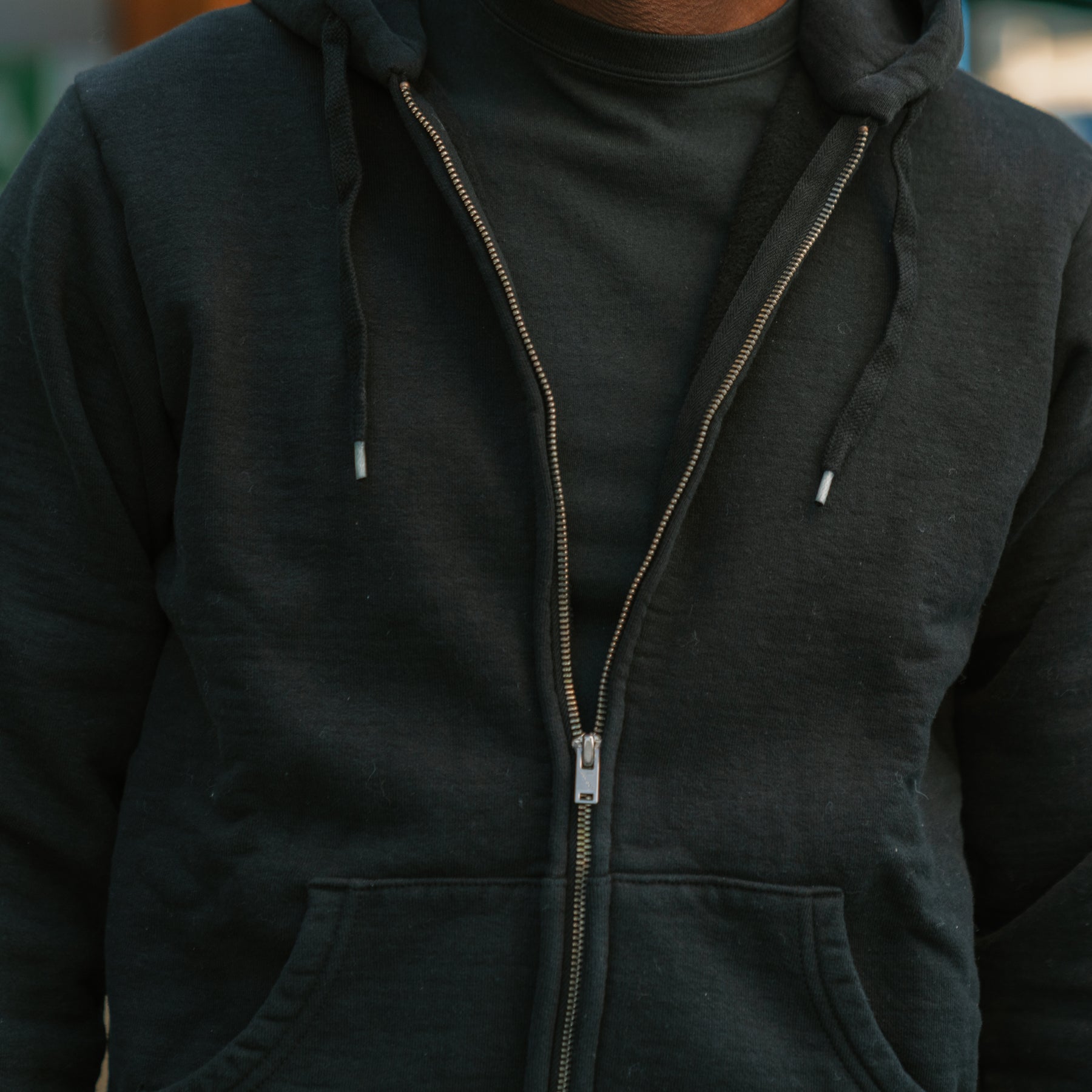 UES Zip Hoodie Black