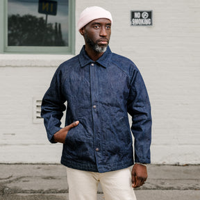 UES Nylon Denim Coach Jacket 2nd Type Indigo FINAL SALE