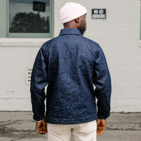 UES Nylon Denim Coach Jacket 2nd Type Indigo FINAL SALE