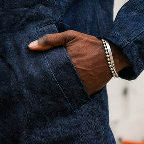 UES Nylon Denim Coach Jacket 2nd Type Indigo FINAL SALE