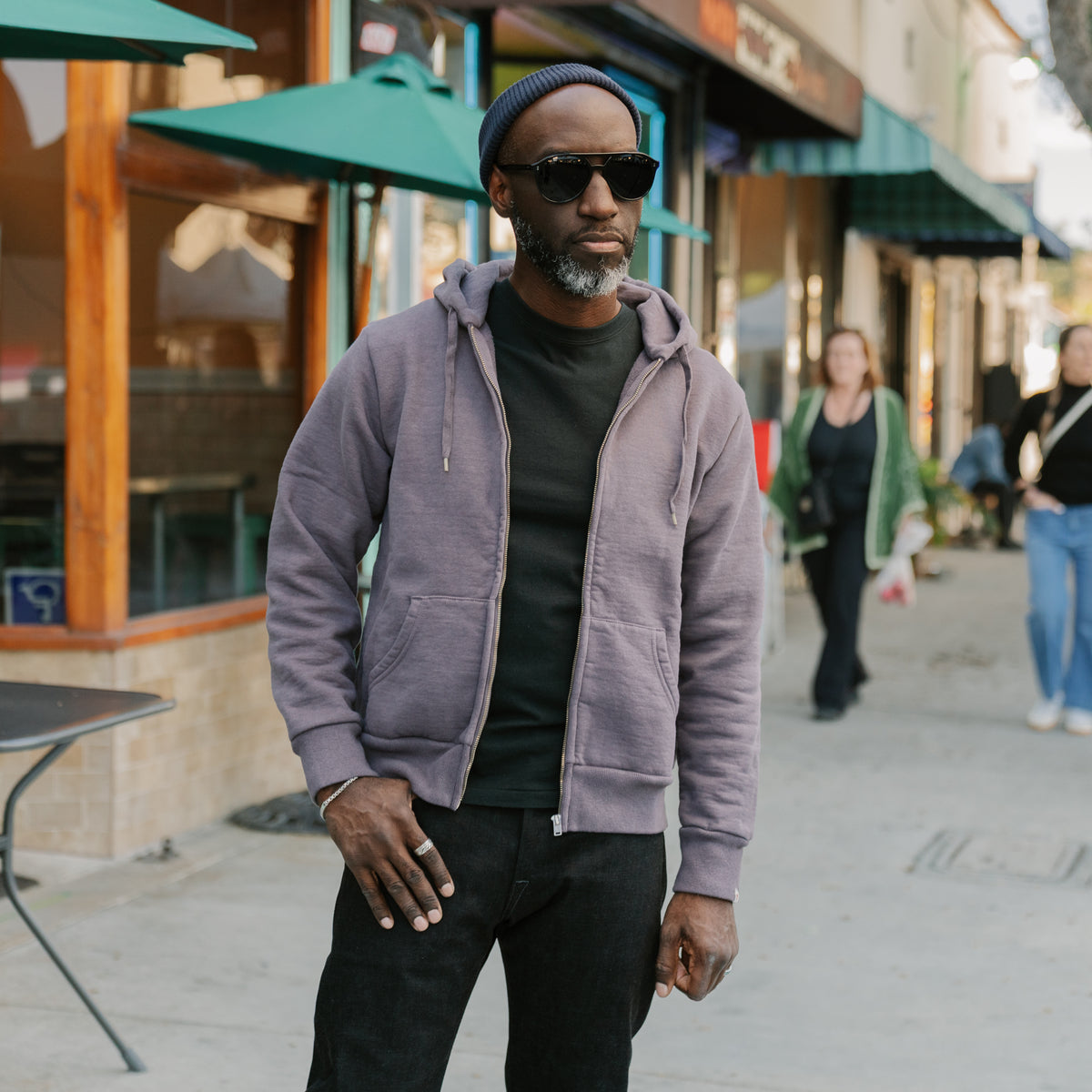 UES Zip Hoodie Purple Navy