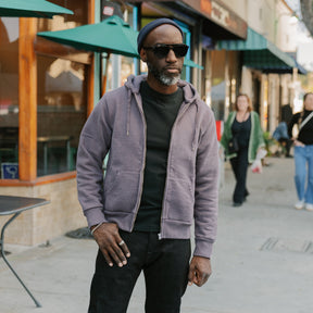 UES Zip Hoodie Purple Navy