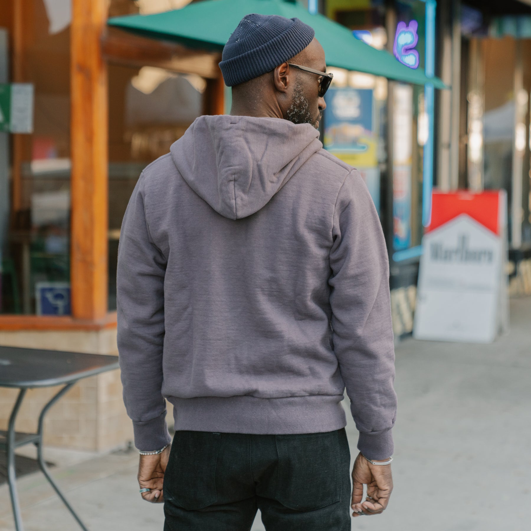 UES Zip Hoodie Purple Navy