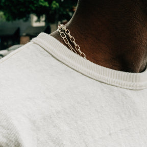 UES No. 8 Slub Nep Short Sleeve T-Shirt White