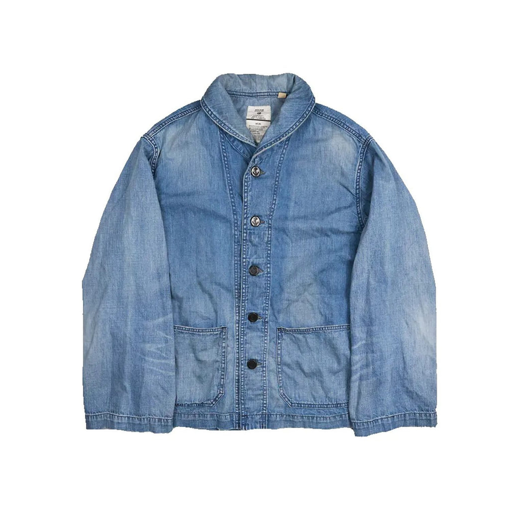 Full Count 2052HW-1 USN Shawl Collar Denim Coverall Hand Wash 