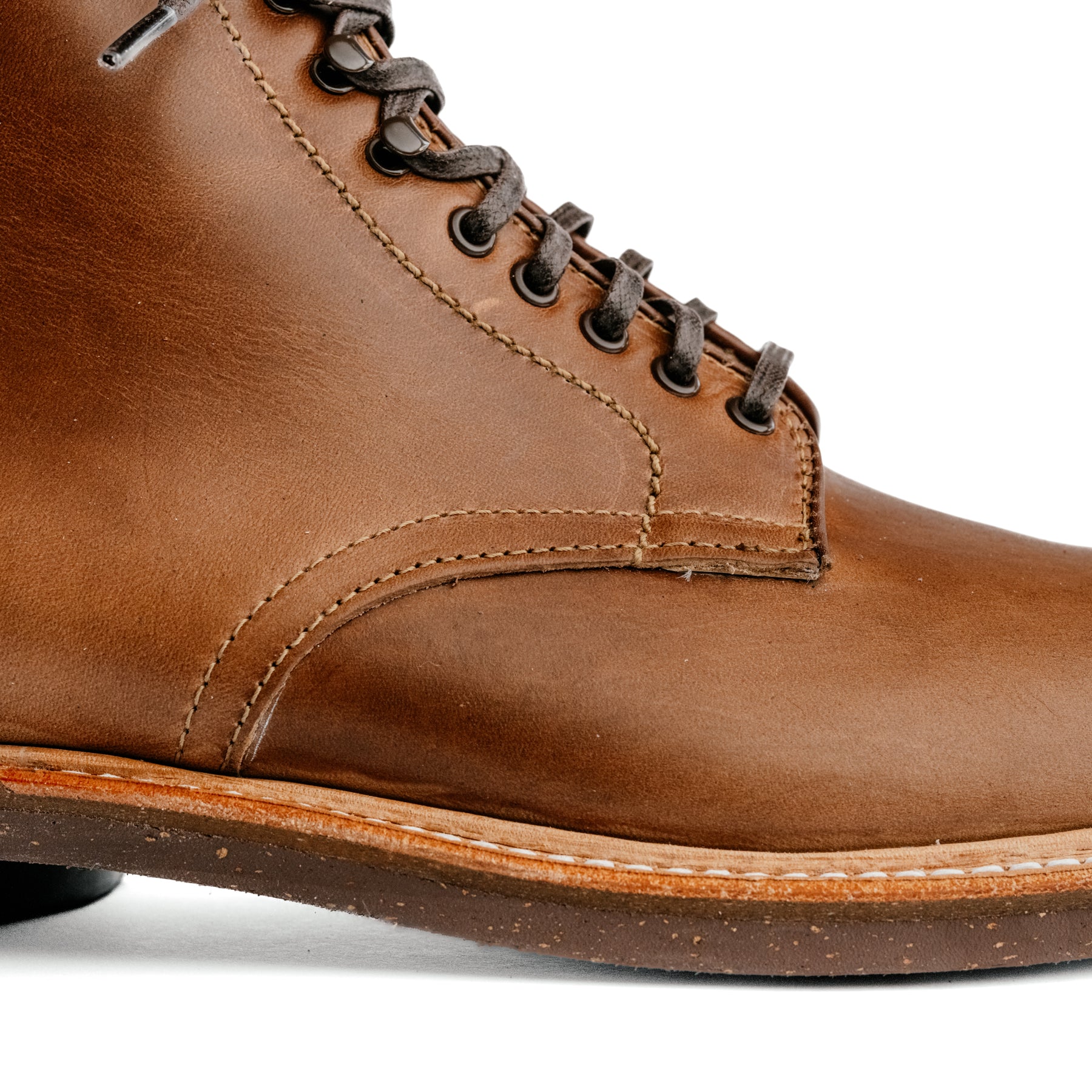 Alden x Snake Oil Provisions Union Plain Toe Boot Natural Chromexcel