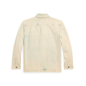 RRL Washed Indigo Selvedge Denim Overshirt Faded Indigo