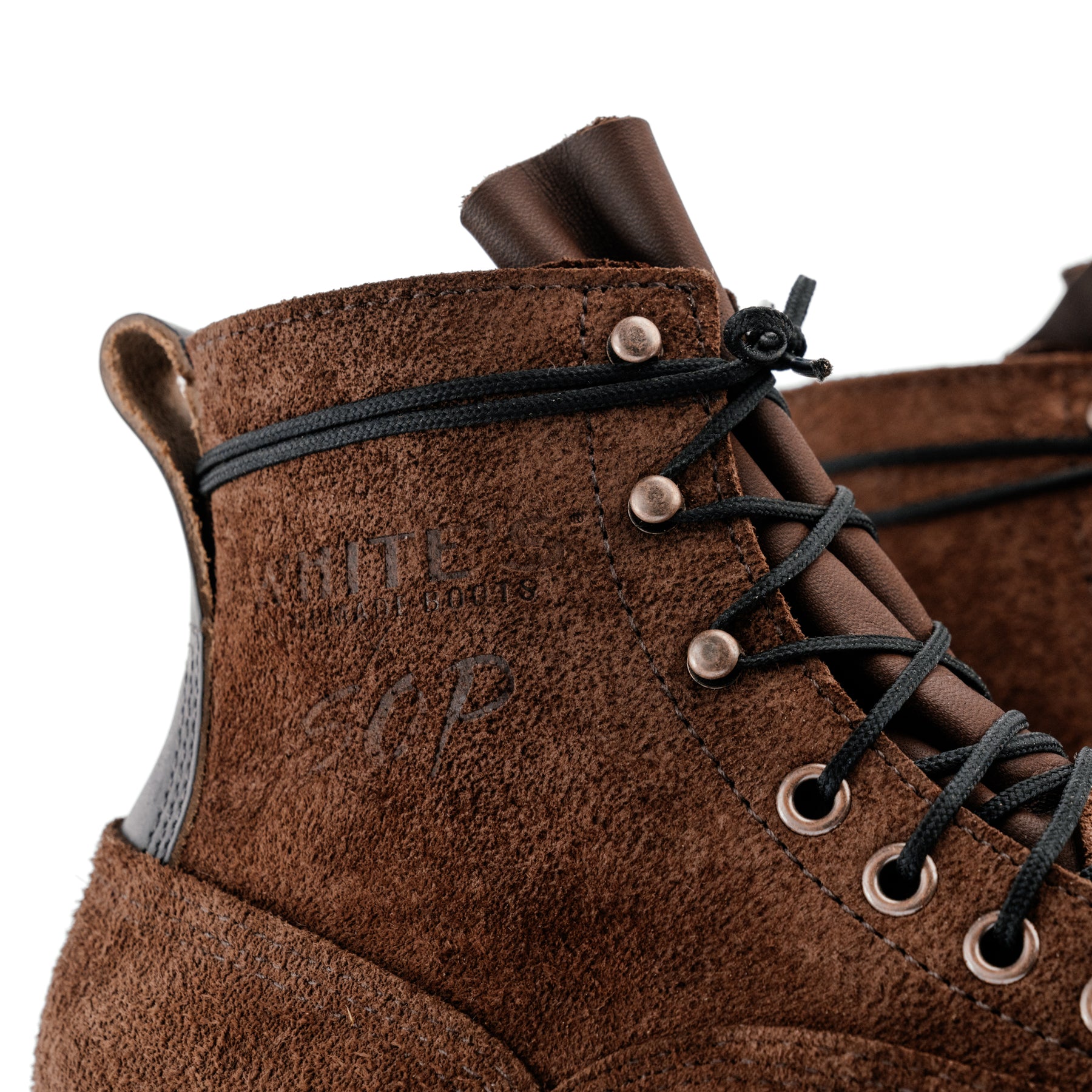 White's Boots x Snake Oil Provisions Big Shooter Brown Roughout