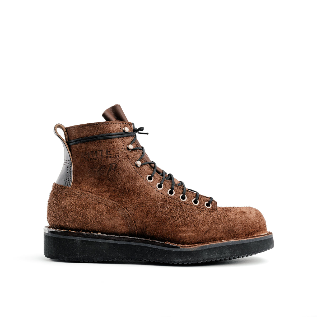 White's Boots x Snake Oil Provisions Big Shooter Brown Roughout