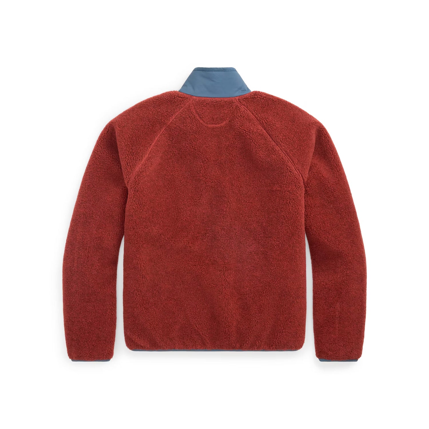 RRL Wool-Blend Pile Fleece Jacket Red Heather