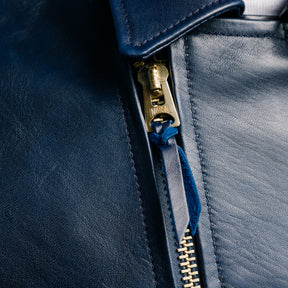 Y'2 Leather HR-56 Hand Dyed Horse Double Rider Navy