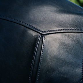 Y'2 Leather HR-56 Hand Dyed Horse Double Rider Navy