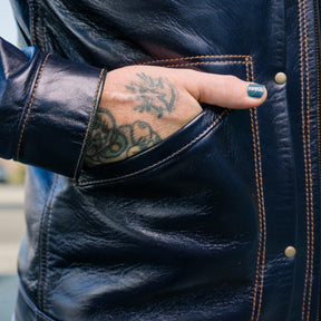 Y'2 Leather IB-161 Indigo Horse Model 60s Denim Zip Jacket