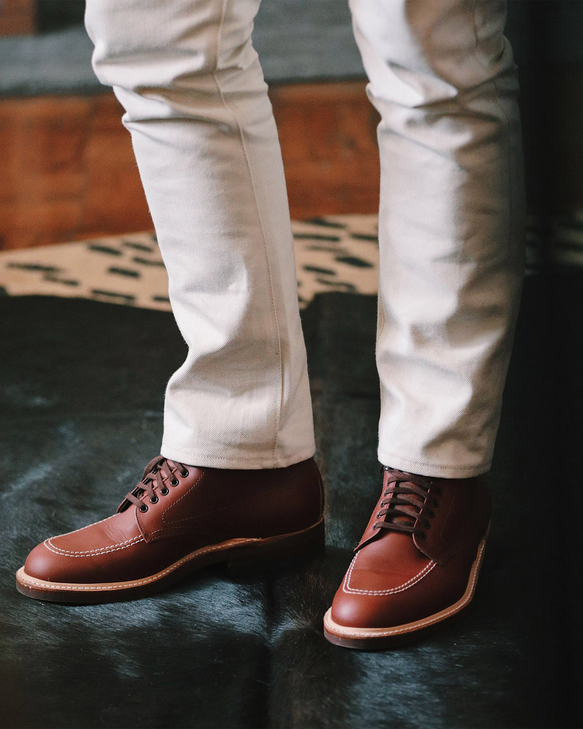 Alden 403 Indy Boot Brown Aniline Pull-Up