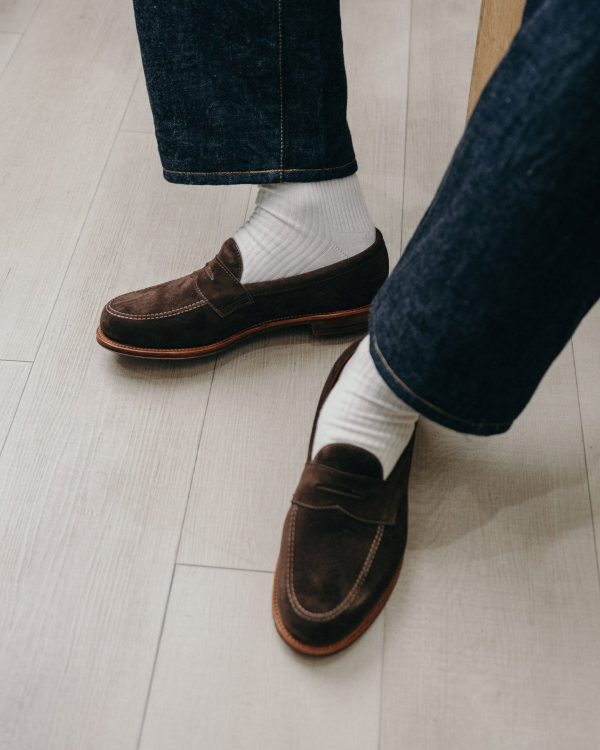 Alden 6176F Leisure Loafer Chocolate Suede