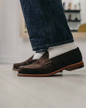 Alden 6176F Leisure Loafer Chocolate Suede