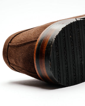 Alden 6224L Unlined Penny Loafer Dark Brown Suede