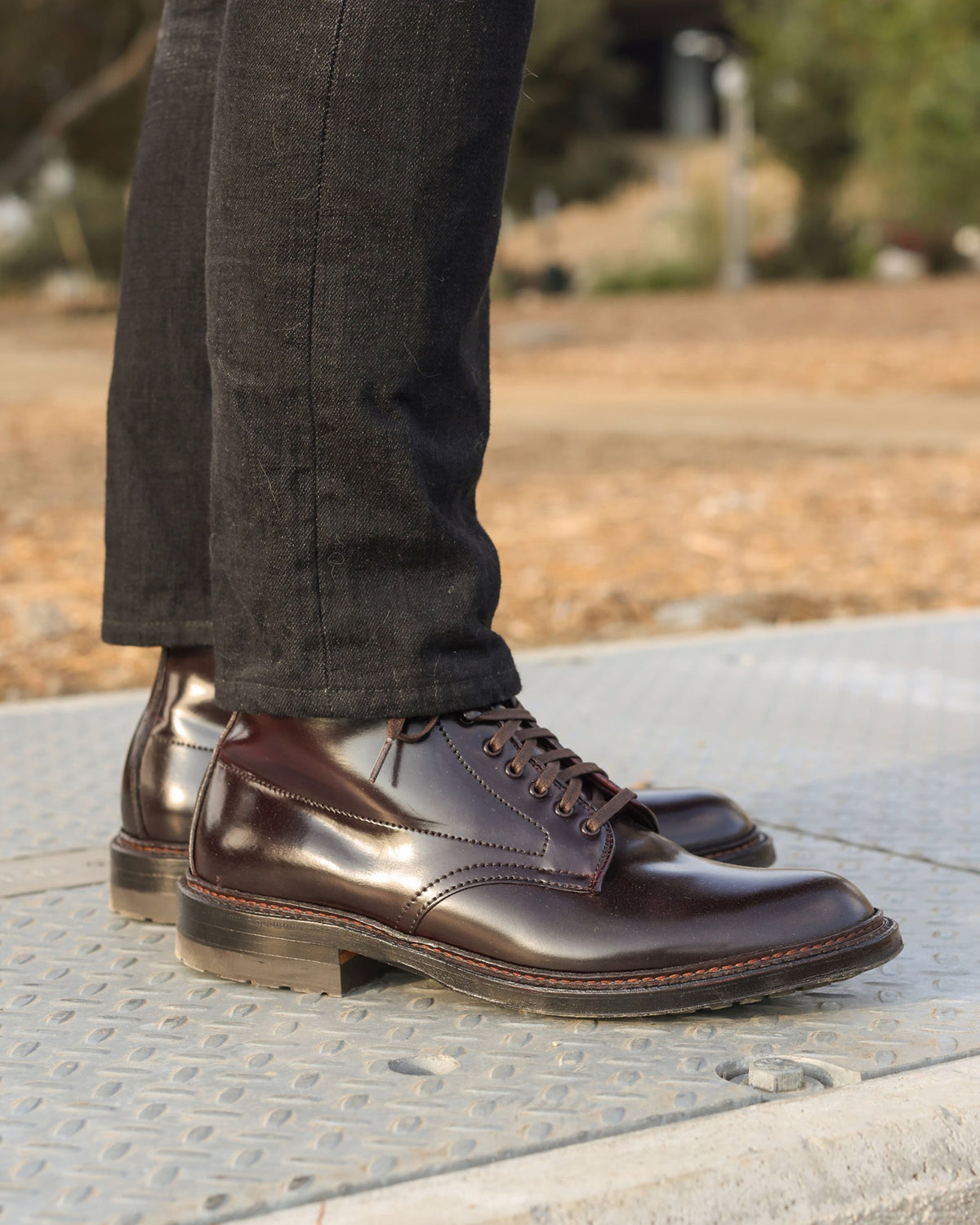 Alden x Snake Oil Provisions Wick Color 8 Shell Cordovan Boot
