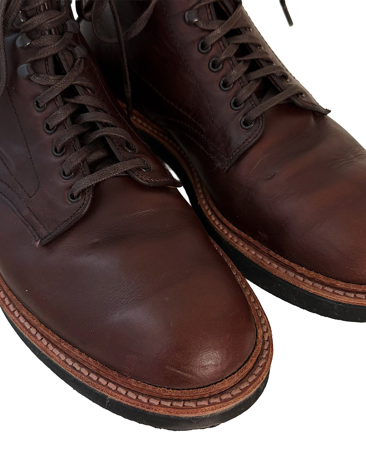Alden x Snake Oil Provisions Figueroa Plain Toe Boot Brown Chromexcel PRE-OWNED/ FINAL SALE