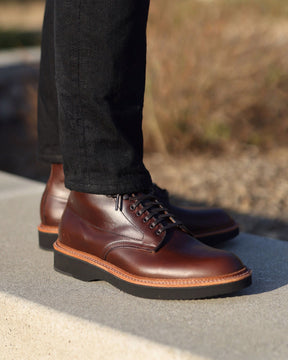 Alden x Snake Oil Provisions Figueroa Plain Toe Boot Brown Chromexcel PRE-OWNED/ FINAL SALE