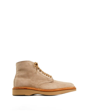 Alden x Snake Oil Provisions Lestat Plain Toe Boot Milkshake Suede