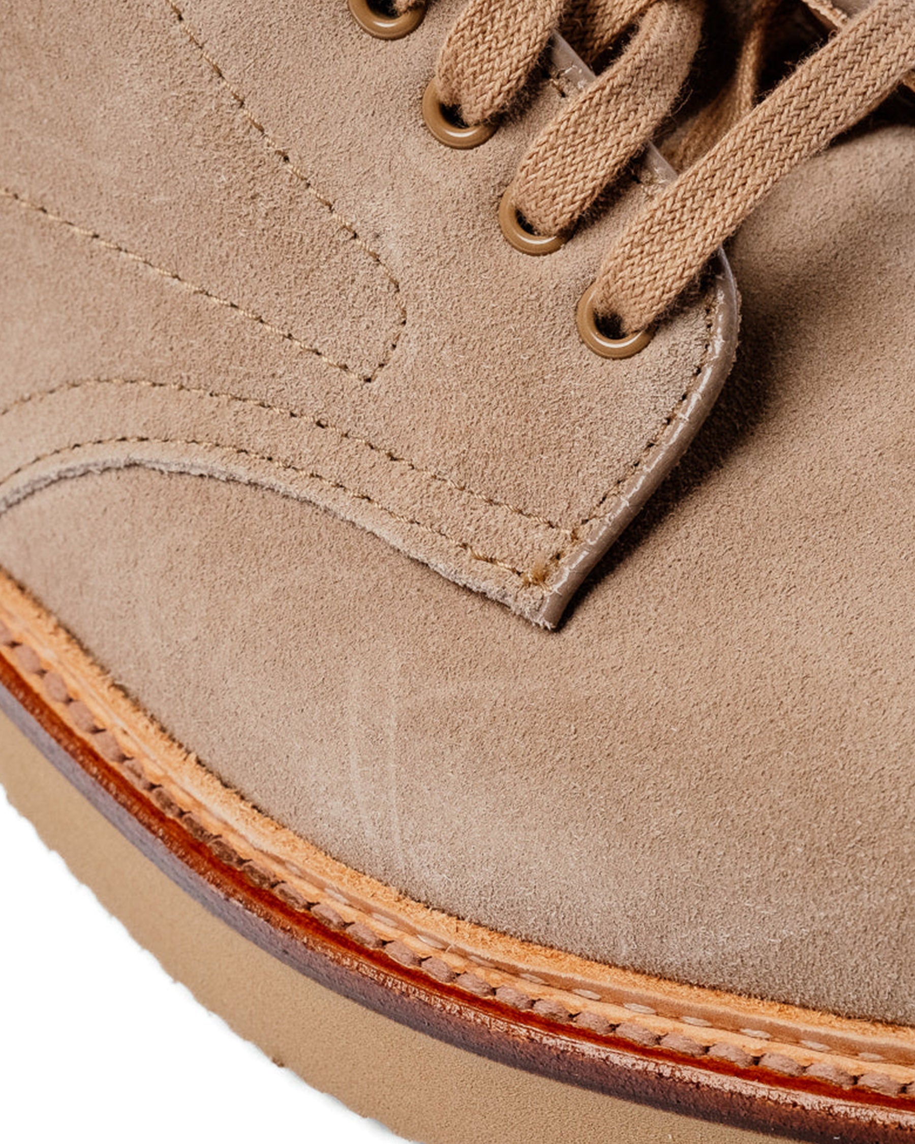 Alden x Snake Oil Provisions Lestat Plain Toe Boot Milkshake Suede