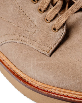 Alden x Snake Oil Provisions Lestat Plain Toe Boot Milkshake Suede