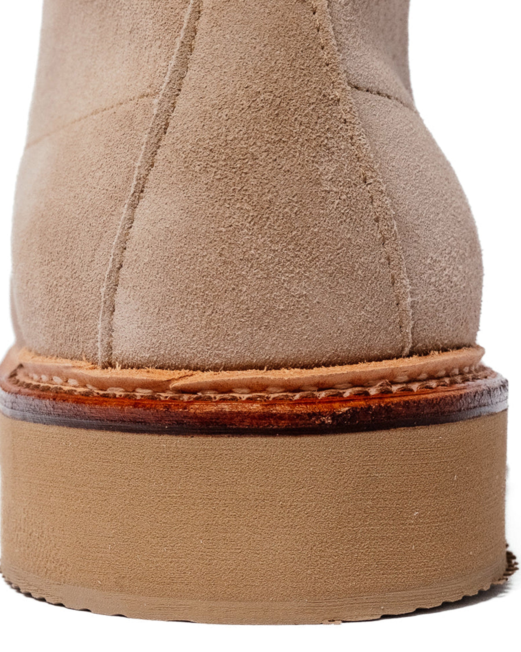 Alden x Snake Oil Provisions Lestat Plain Toe Boot Milkshake Suede