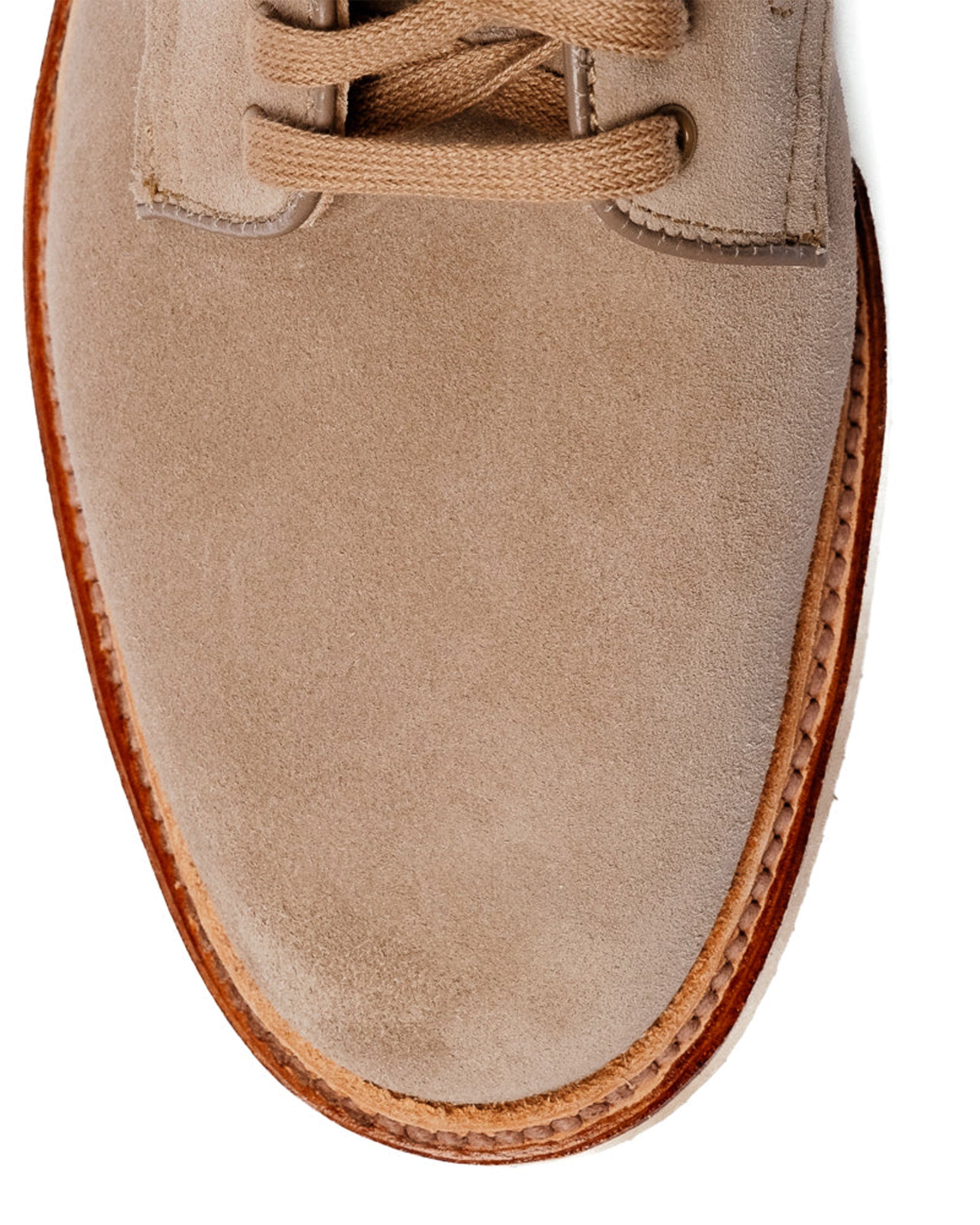 Alden x Snake Oil Provisions Lestat Plain Toe Boot Milkshake Suede