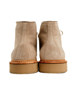 Alden x Snake Oil Provisions Lestat Plain Toe Boot Milkshake Suede