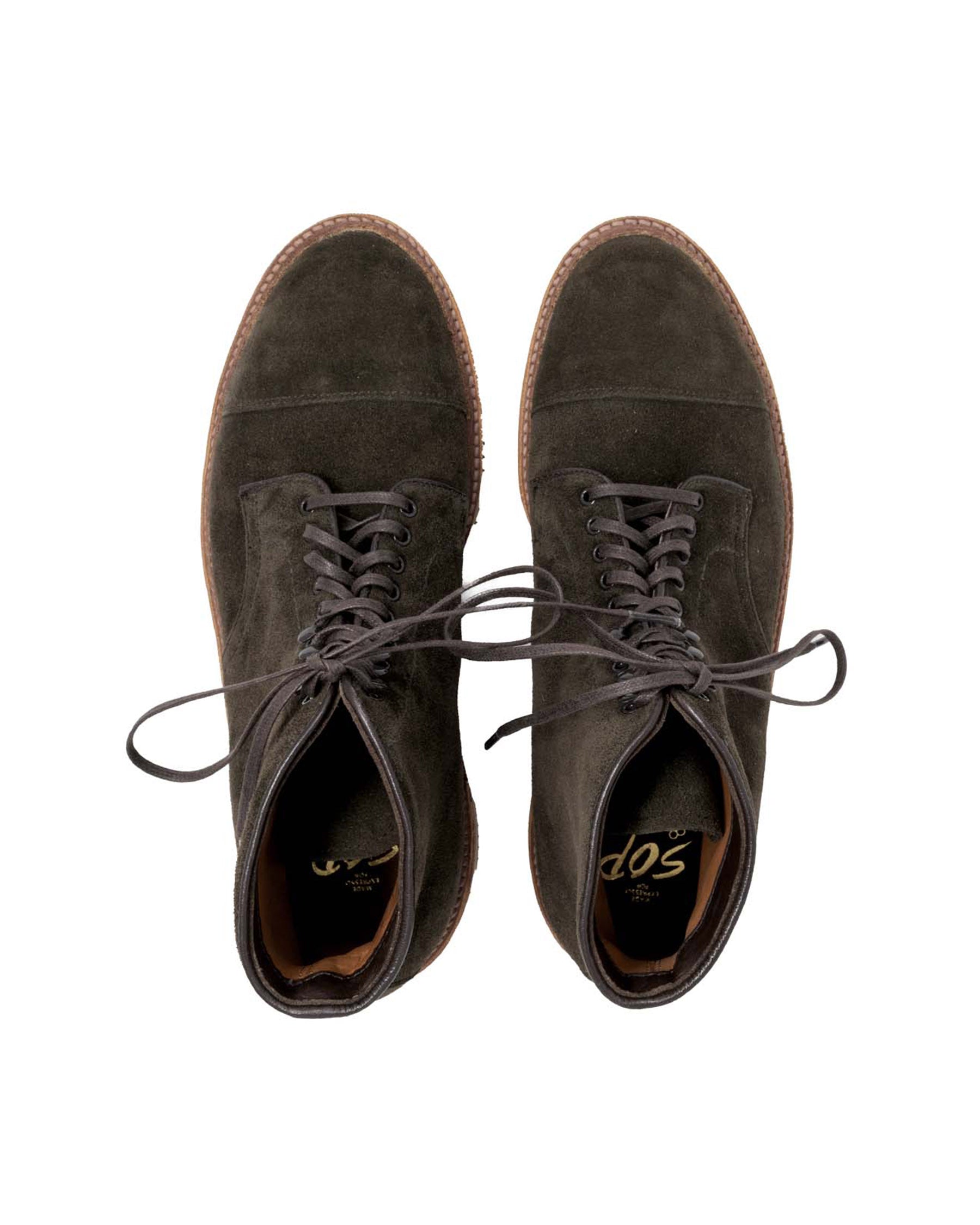 Alden x Snake Oil Provisions Monterey Boot Loden Suede