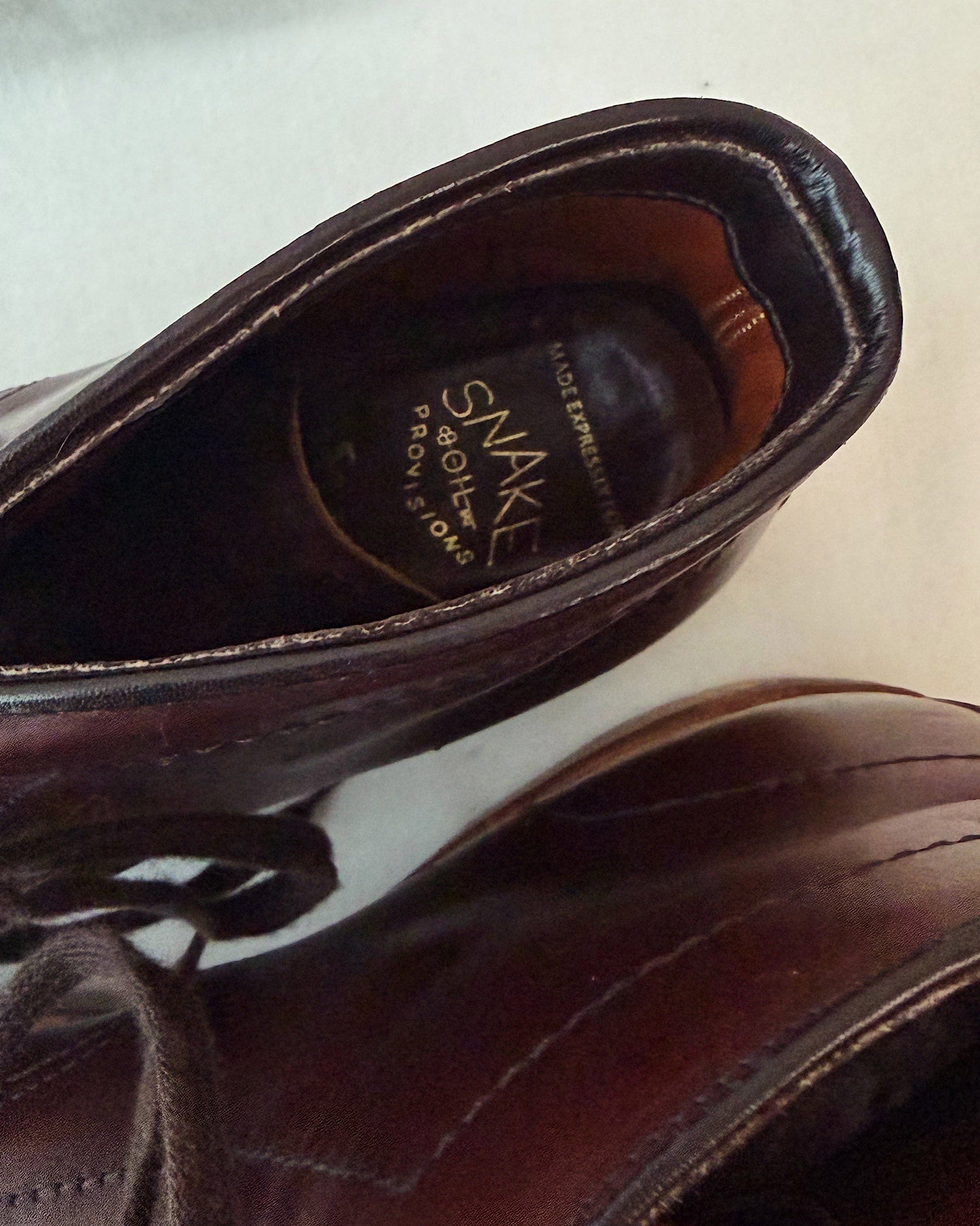 Alden x Snake Oil Provisions Pike Boot Brown Chromexcel PRE-OWNED/ FINAL SALE