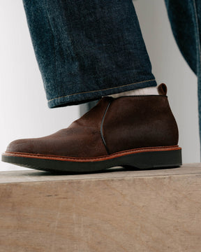Alden x Snake Oil Provisions Romeo Chukka Boot Reverse Tobacco Chamois