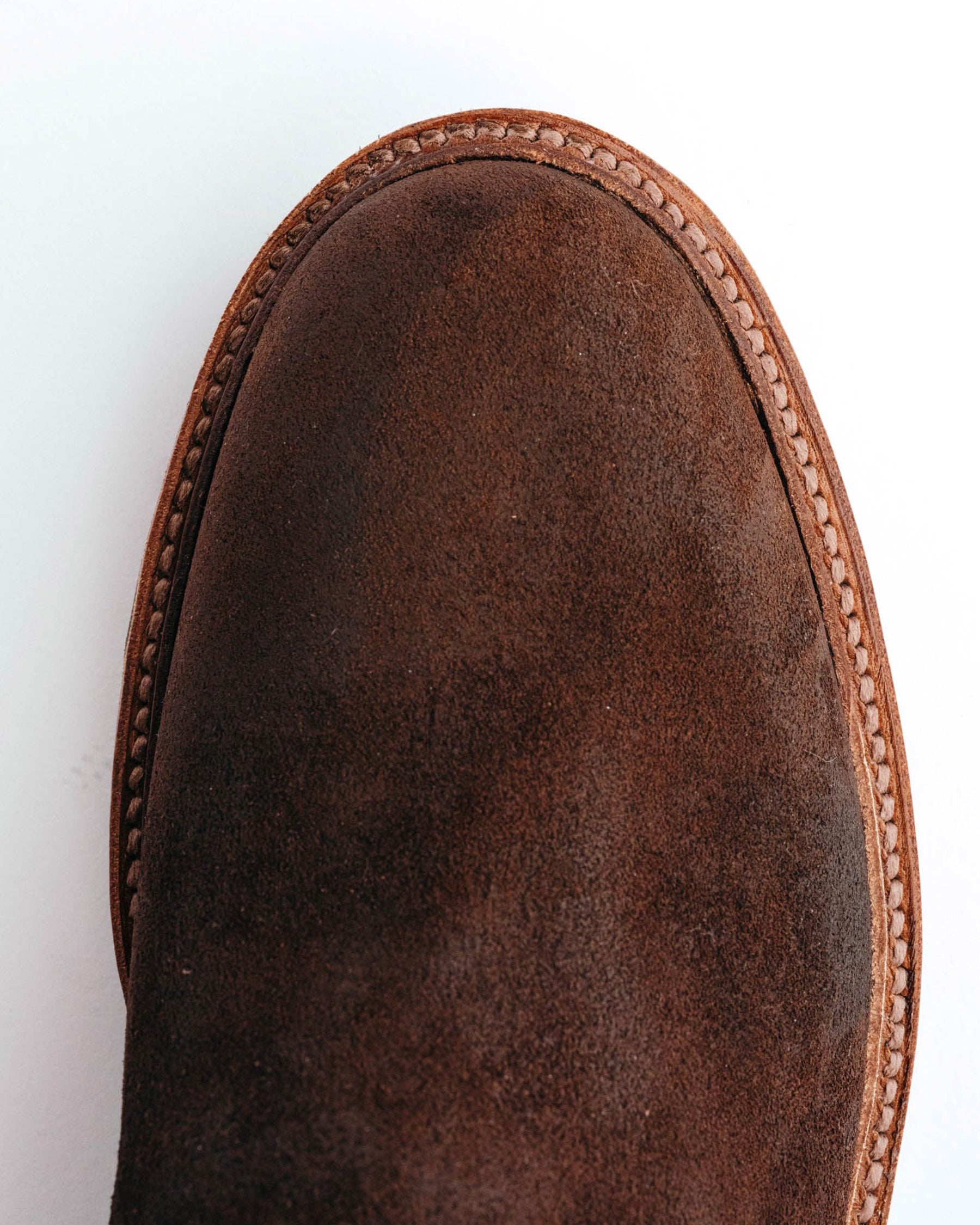 Alden x Snake Oil Provisions Romeo Chukka Boot Reverse Tobacco Chamois