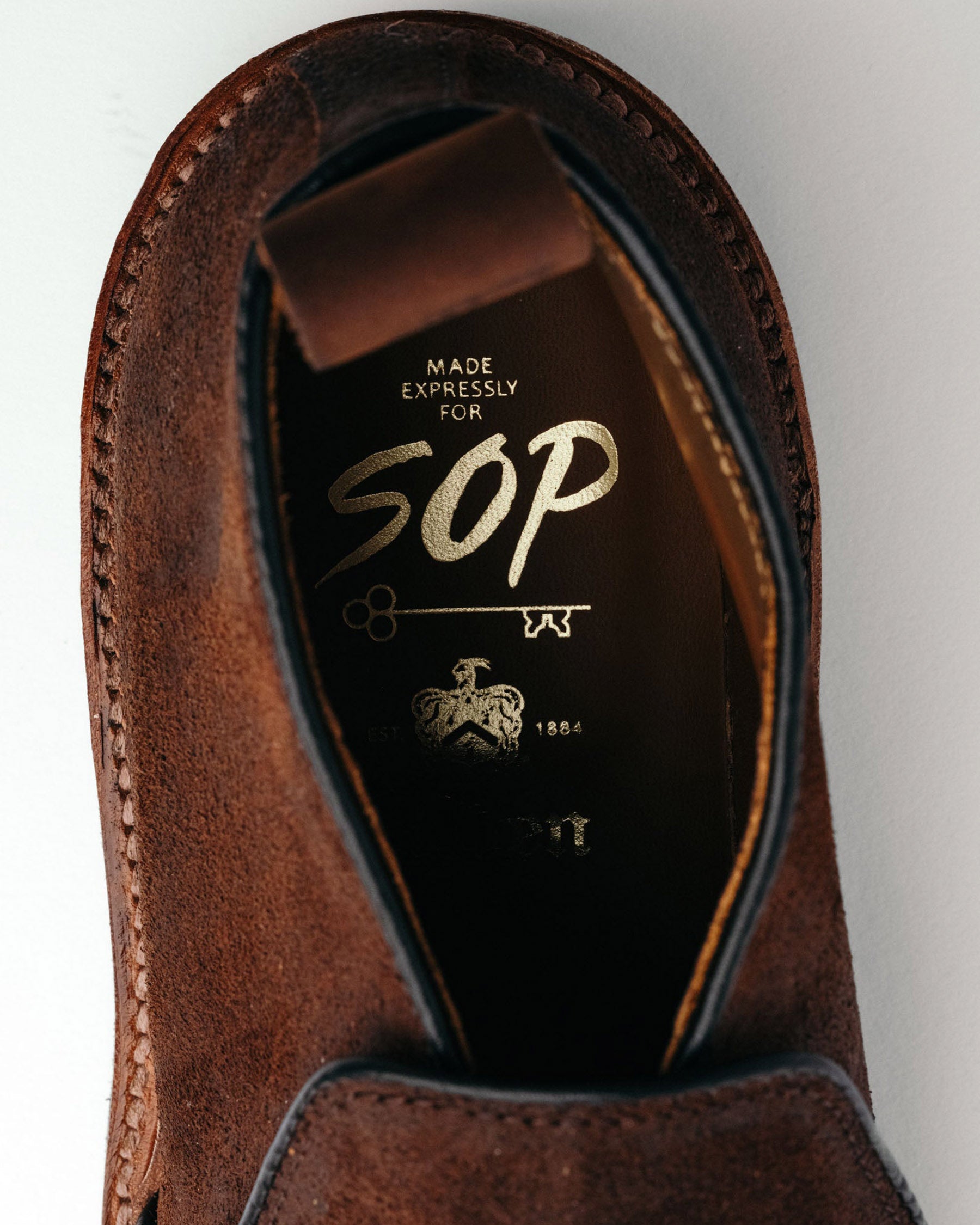 Alden x Snake Oil Provisions Romeo Chukka Boot Reverse Tobacco Chamois