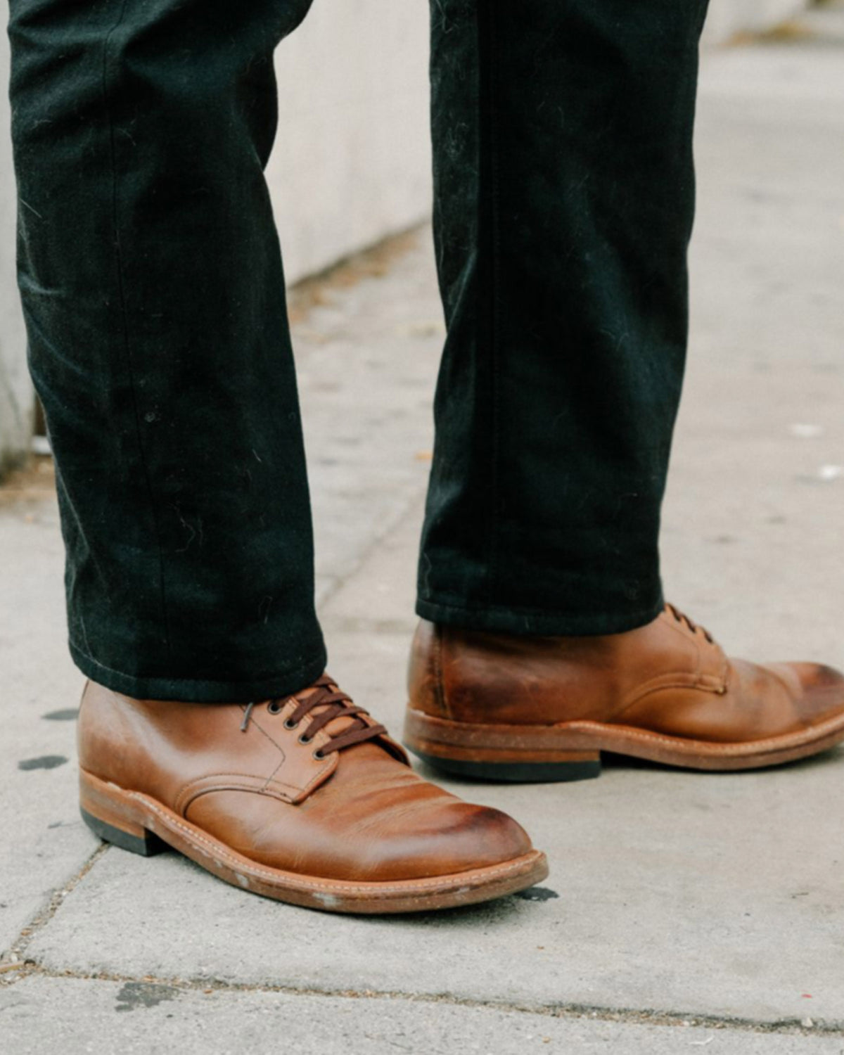Alden x Snake Oil Provisions Union Plain Toe Boot Natural Chromexcel