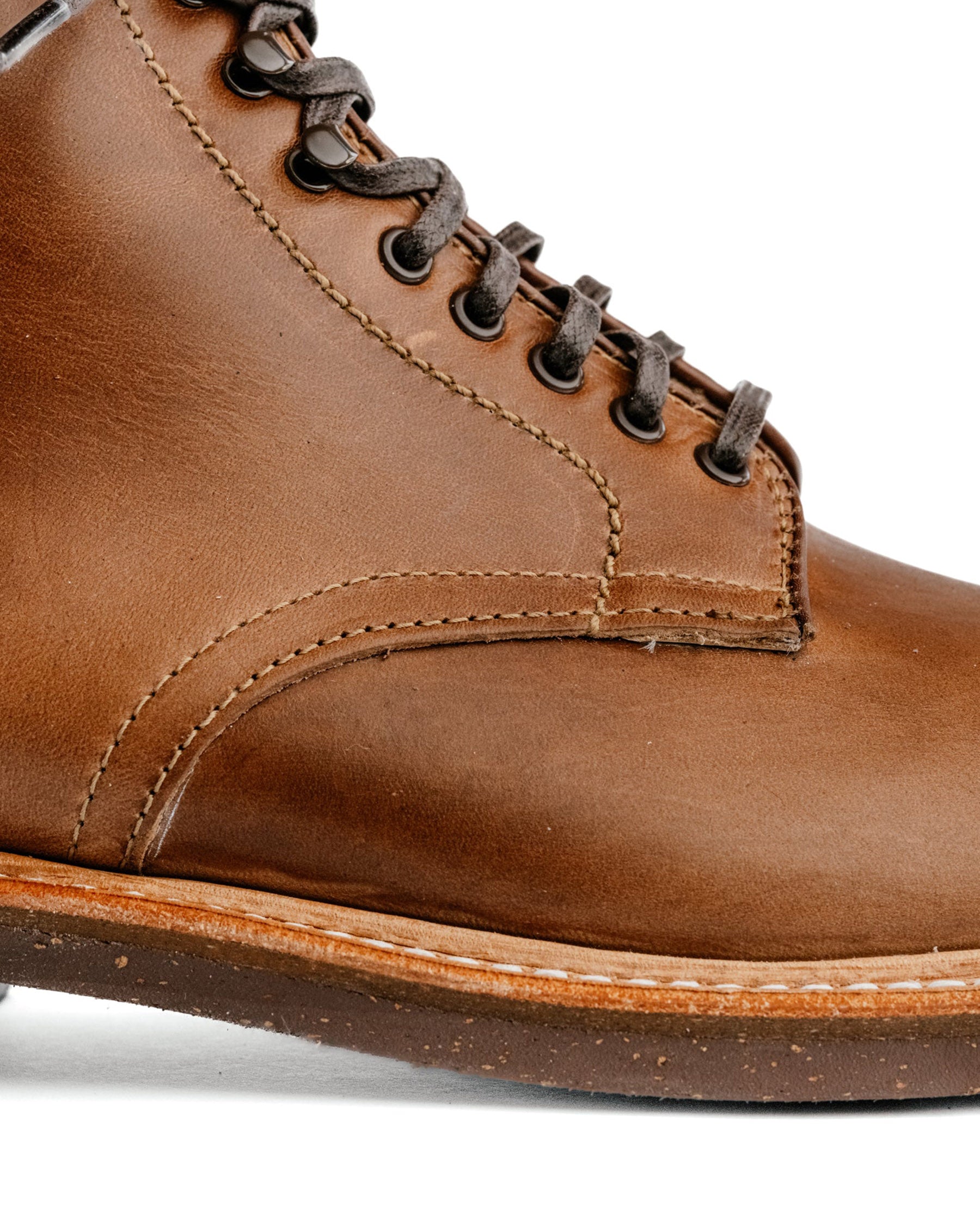 Alden x Snake Oil Provisions Union Plain Toe Boot Natural Chromexcel