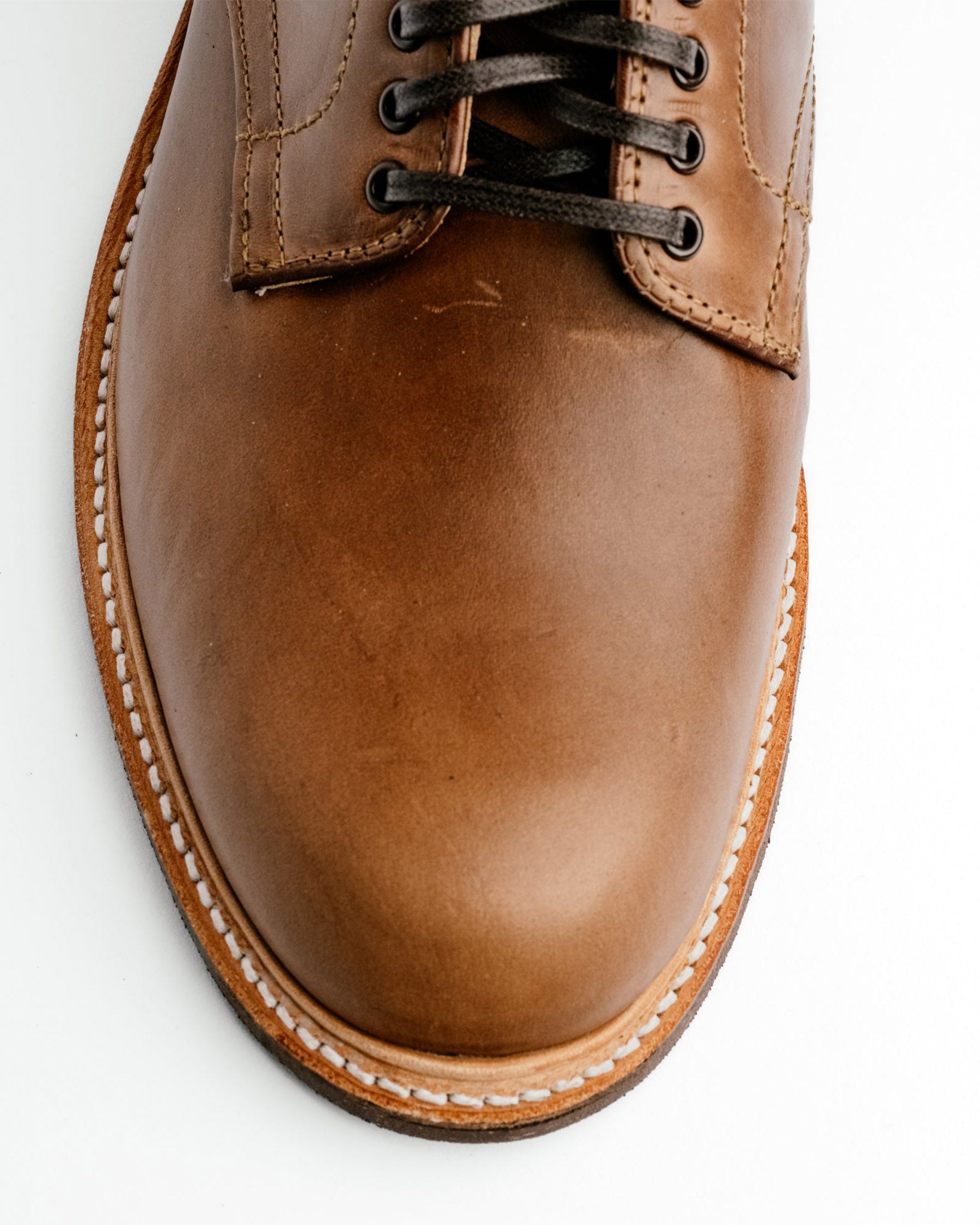 Alden x Snake Oil Provisions Union Plain Toe Boot Natural Chromexcel